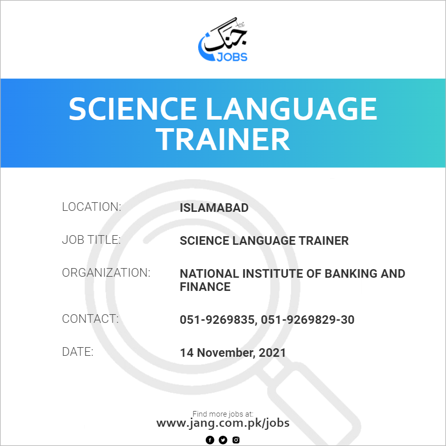 Science Language Trainer