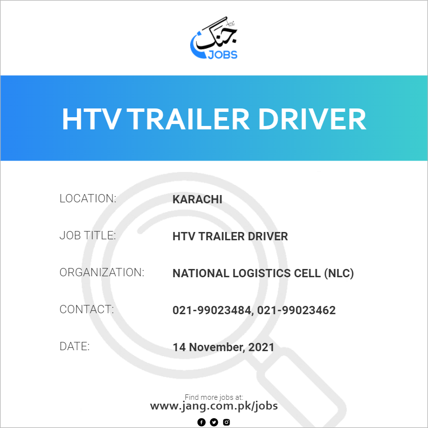 HTV Trailer Driver