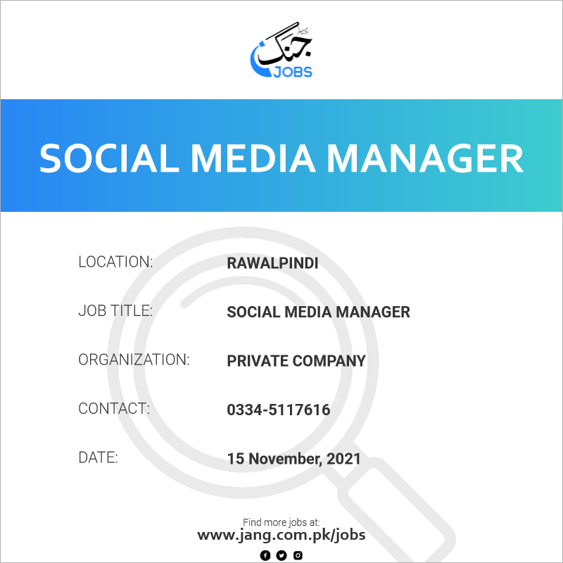 Social Media Manager