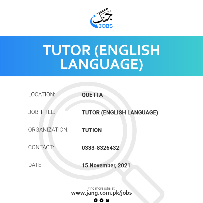 Tutor (English Language)