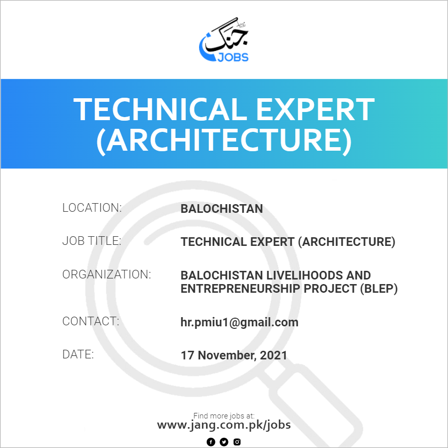 Technical Expert (Architecture)