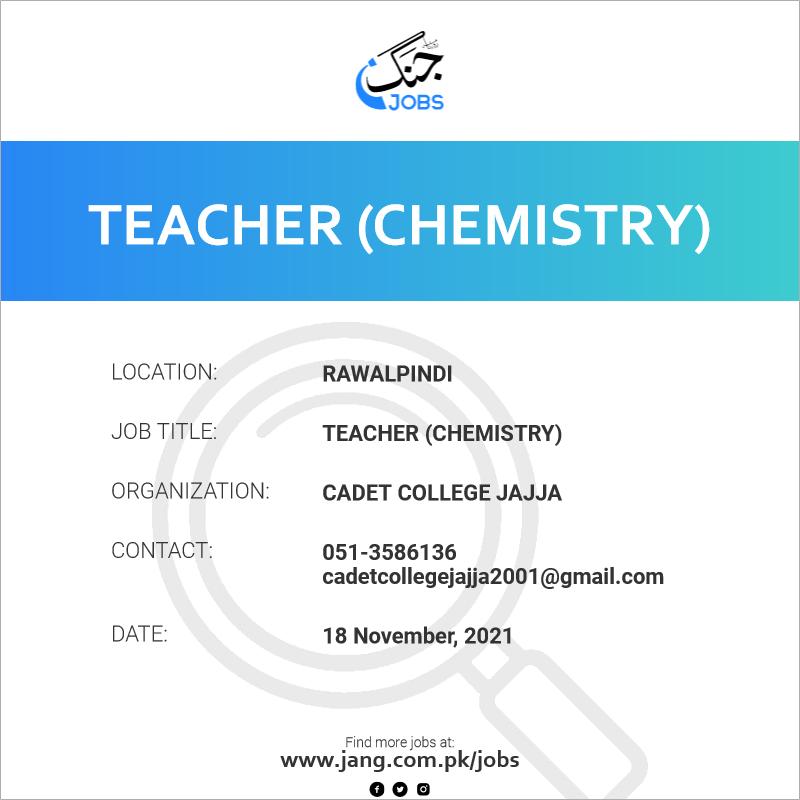 Teacher (Chemistry)