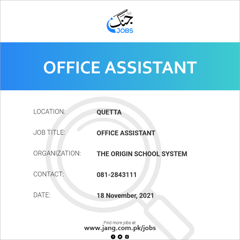 Office Assistant 