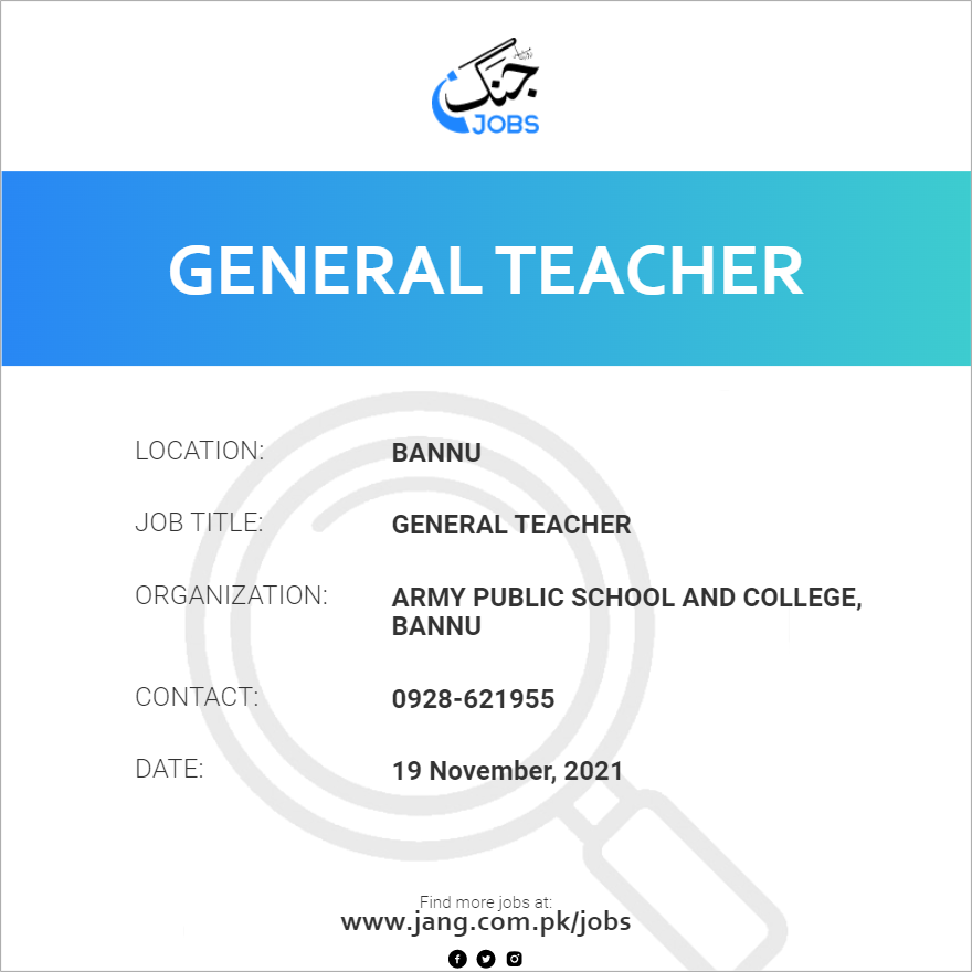 General Teacher