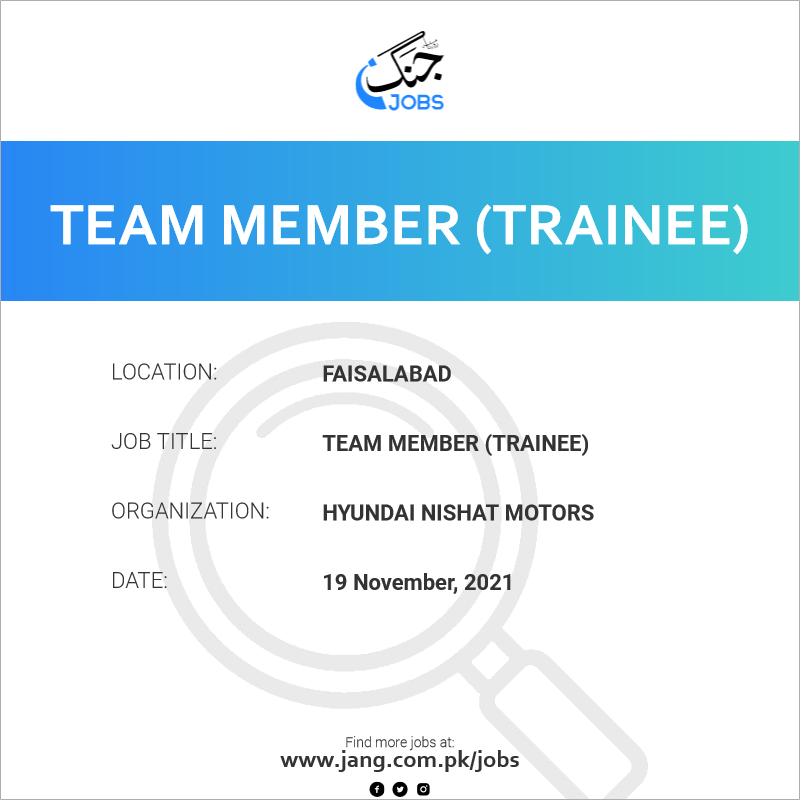 Team Member (Trainee)