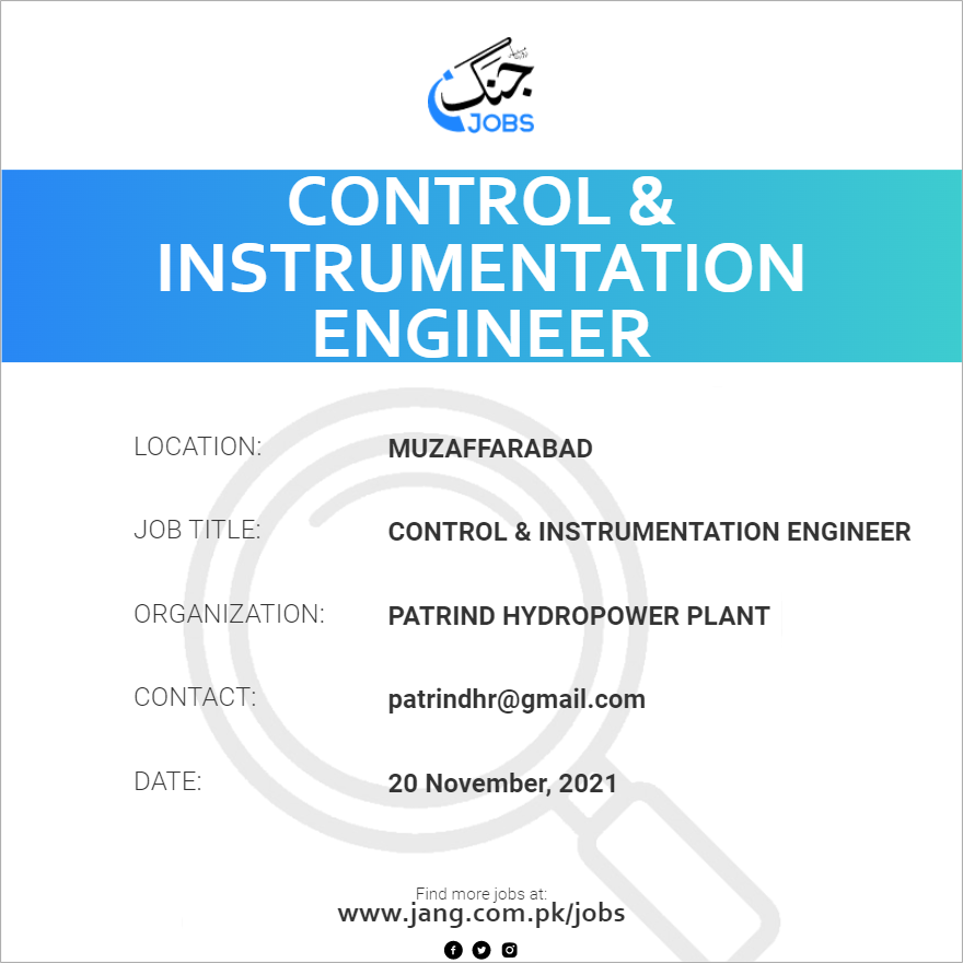 Control & Instrumentation Engineer