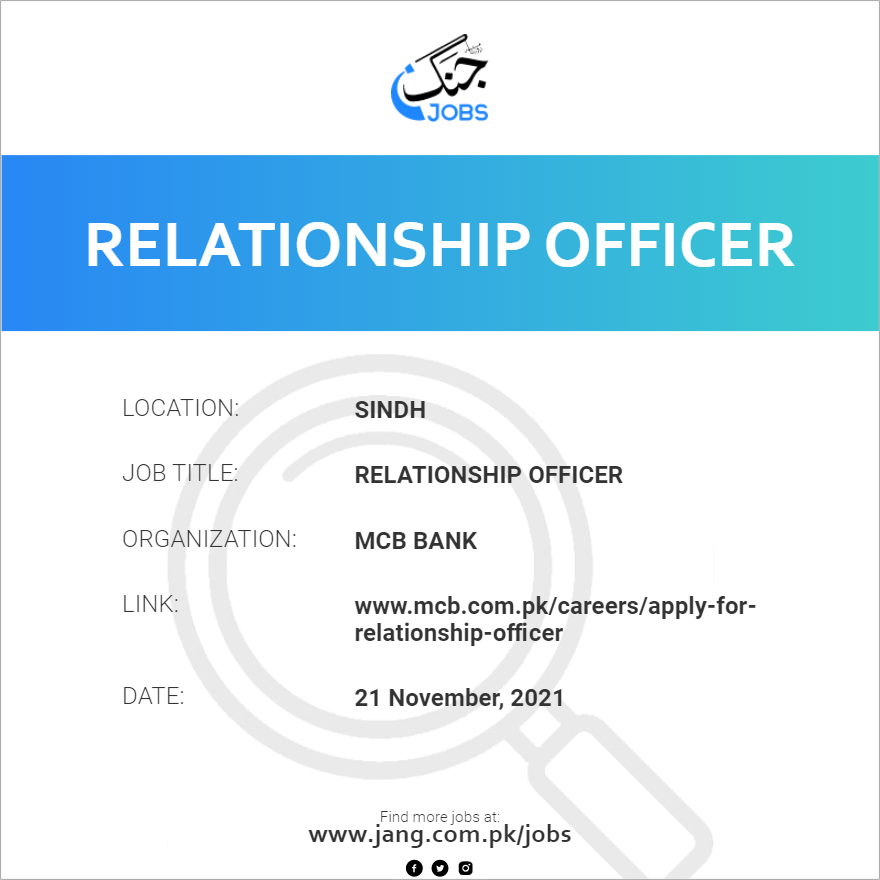 Relationship Officer