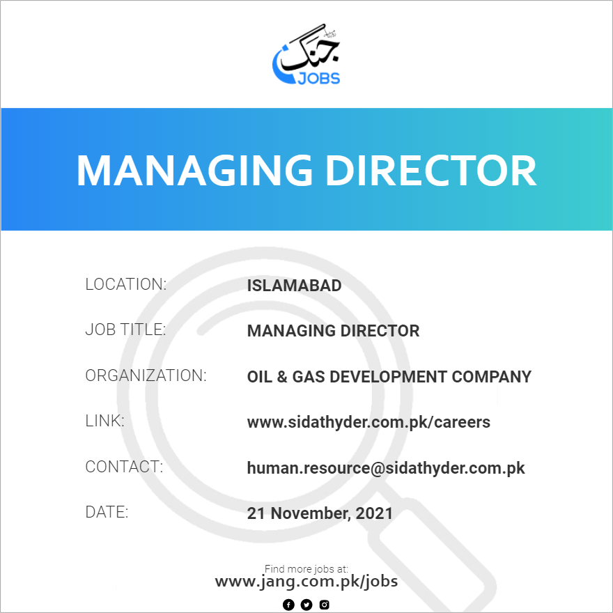 Managing Director