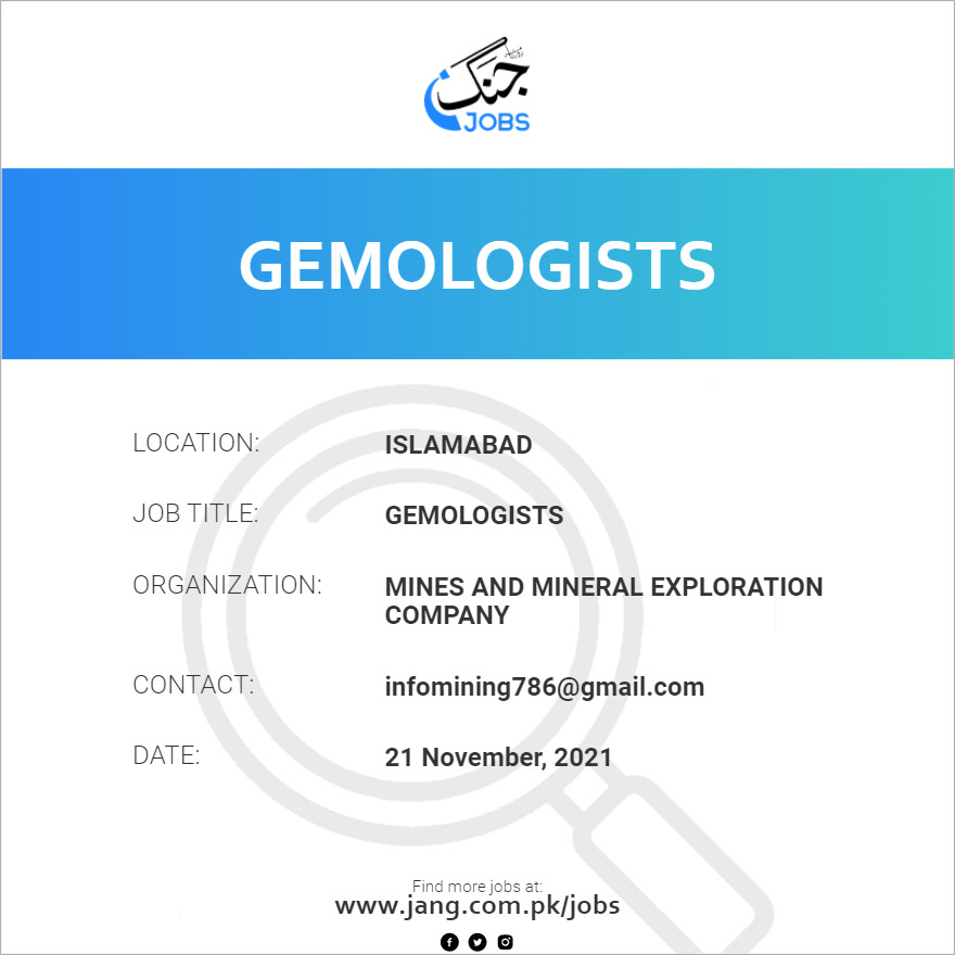 Gemologists