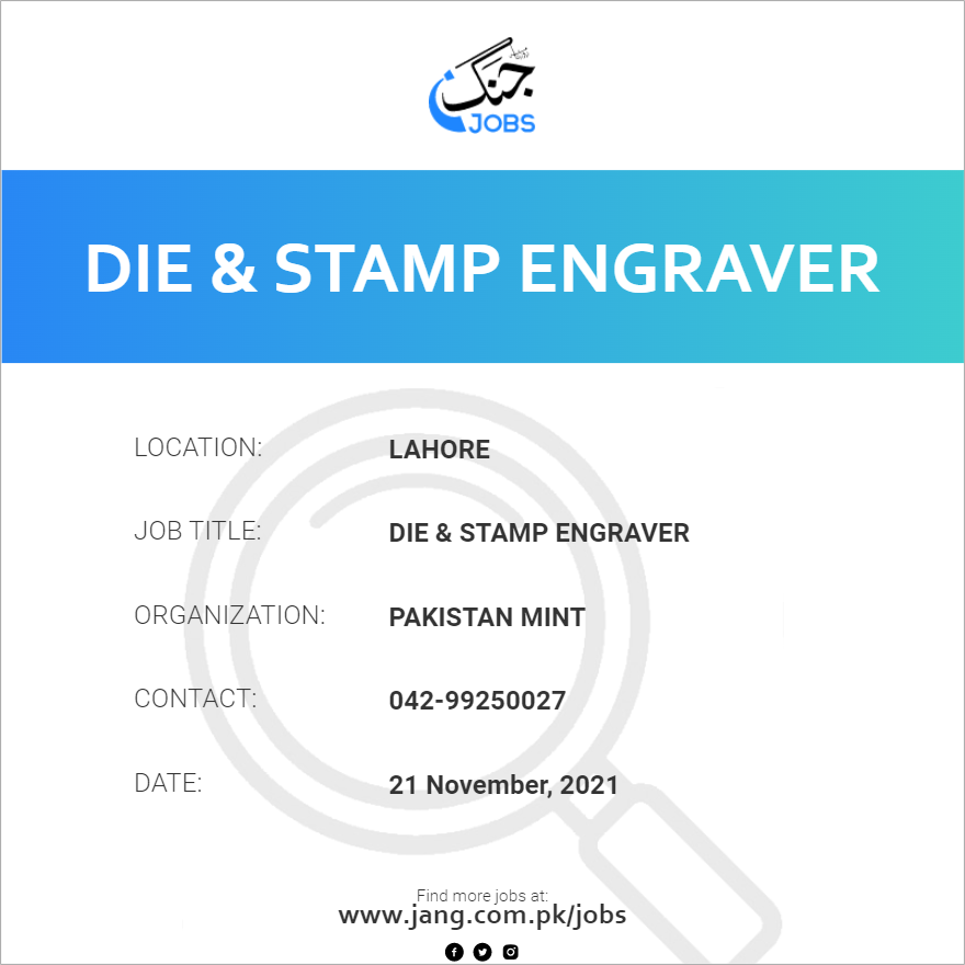 Die & Stamp Engraver