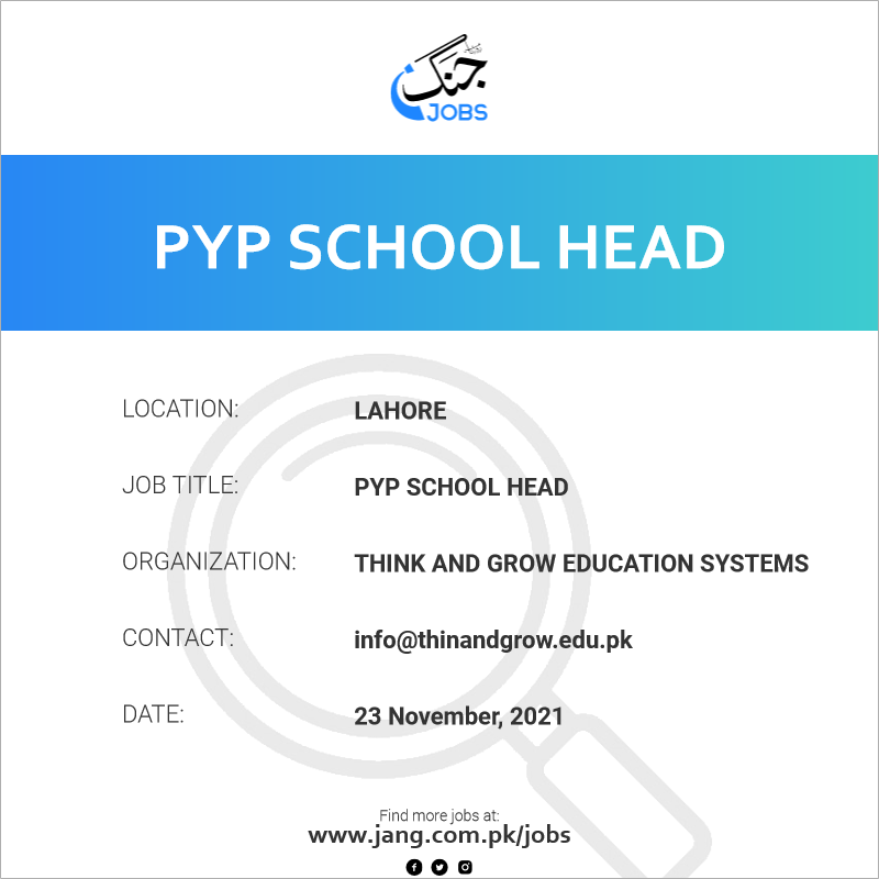 PYP School Head