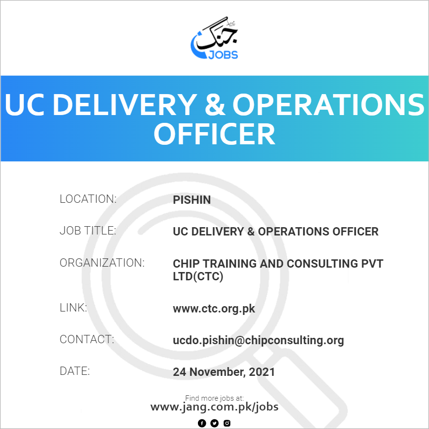 UC Delivery & Operations Officer