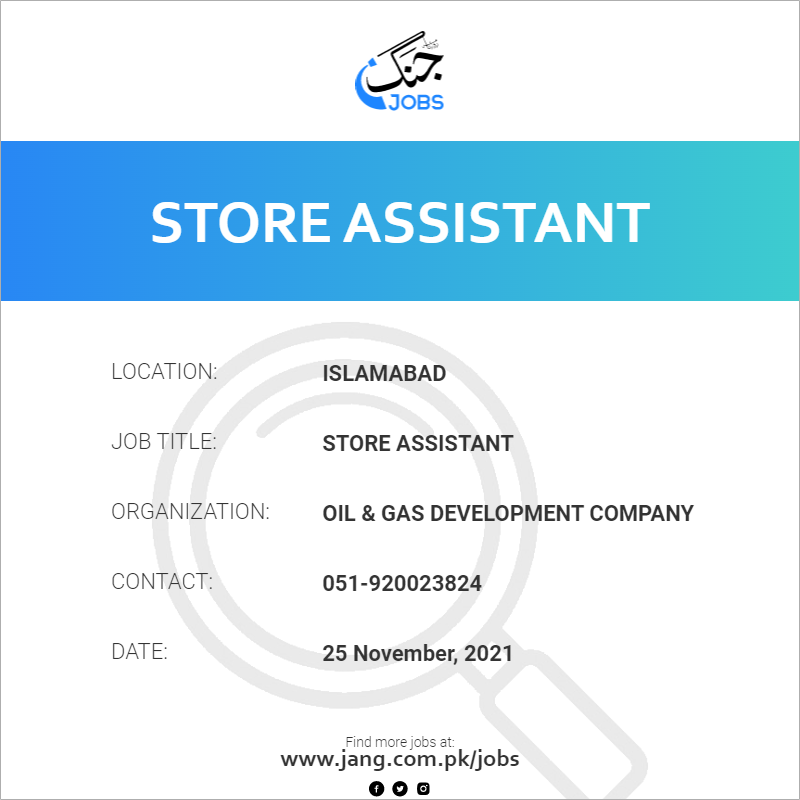 Store Assistant