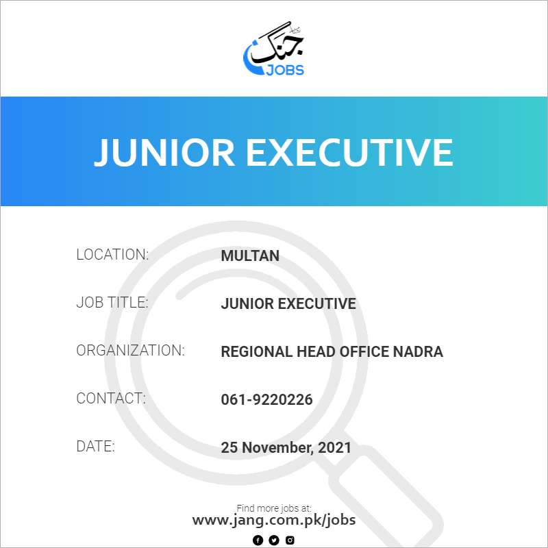 Junior Executive 