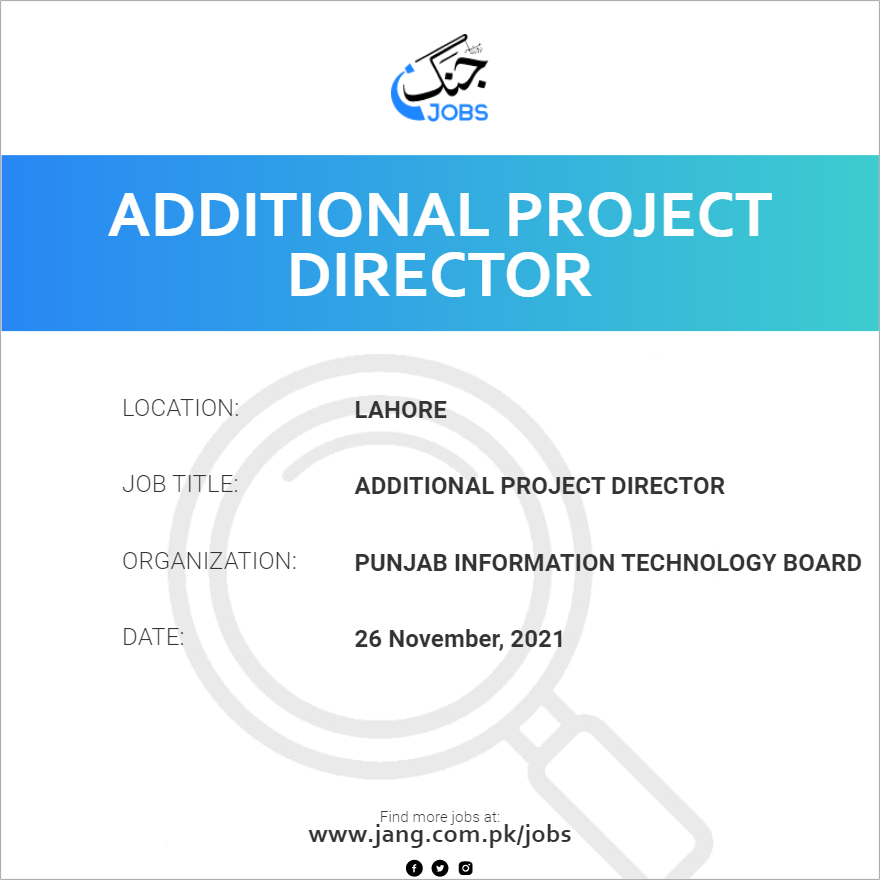 Additional Project Director
