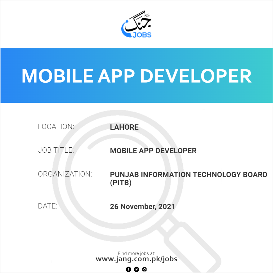 Mobile App Developer