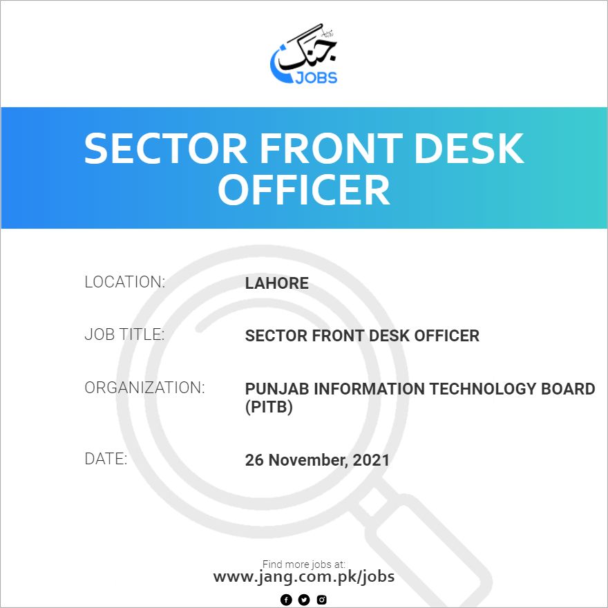 sector-front-desk-officer-job-punjab-information-technology-board