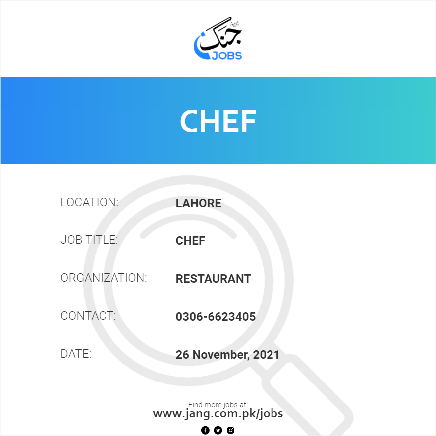 chef-job-restaurant-jobs-in-lahore-28905