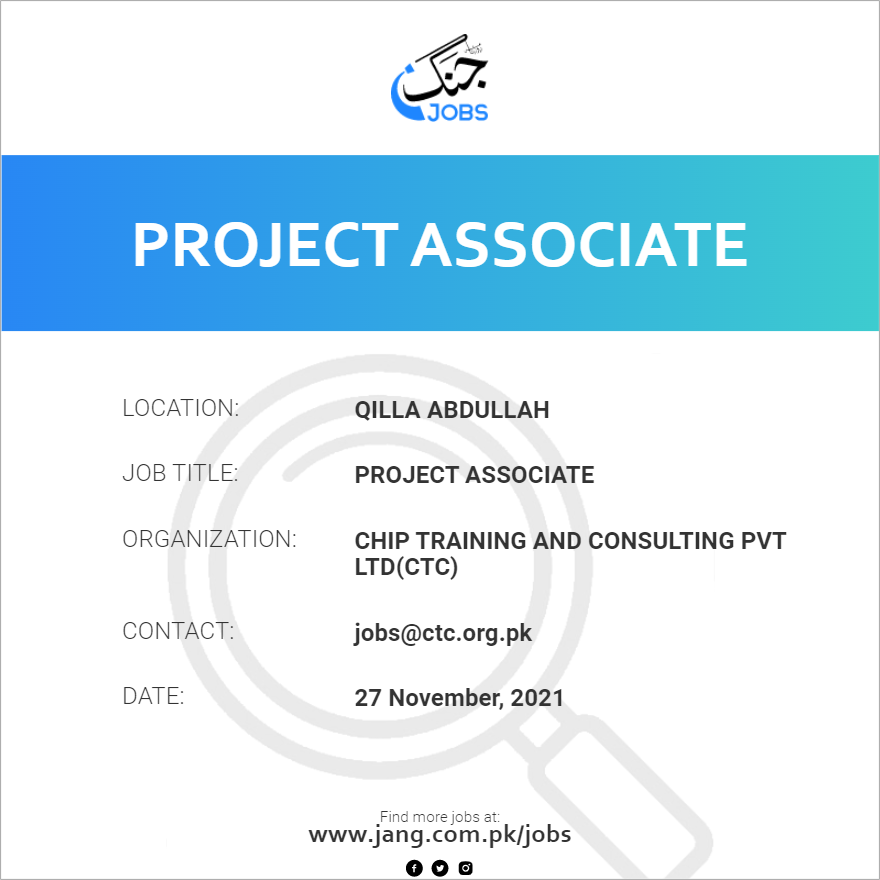 Project Associate