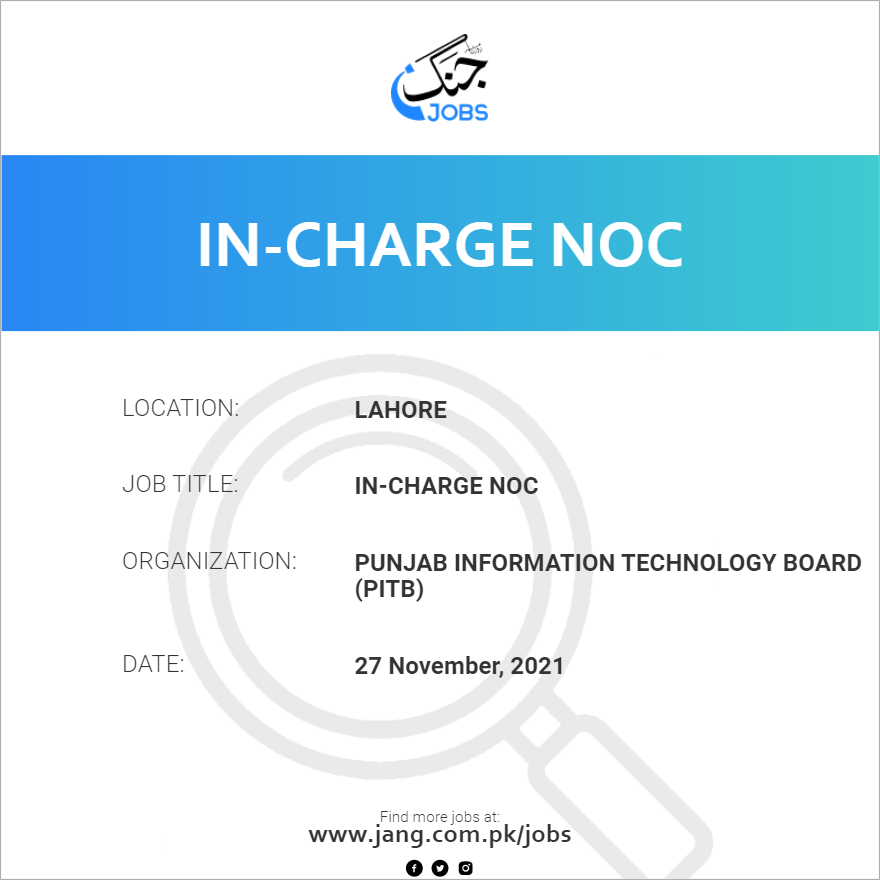 in-charge-noc-job-punjab-information-technology-board-pitb-jobs