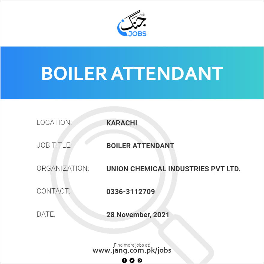 Boiler Attendant