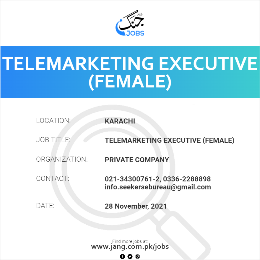 telemarketing-executive-female-job-private-company-jobs-in