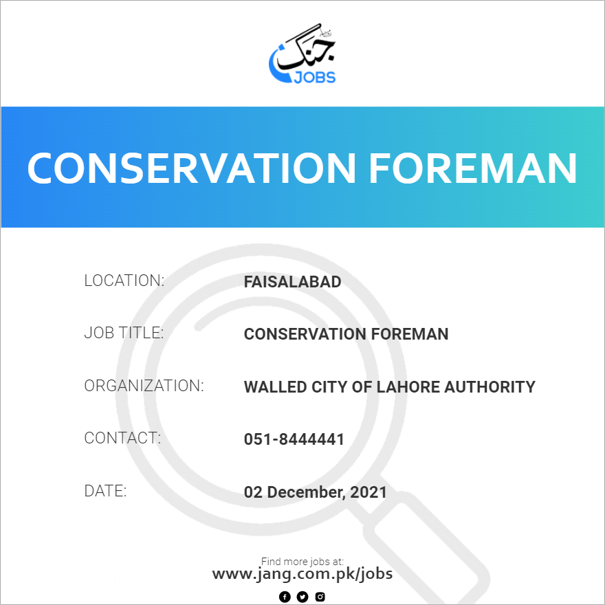 Conservation Foreman