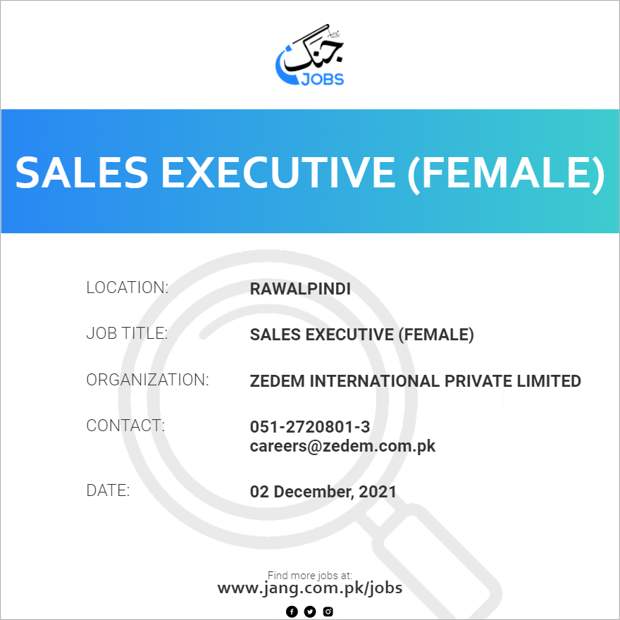 Sales Executive (Female)