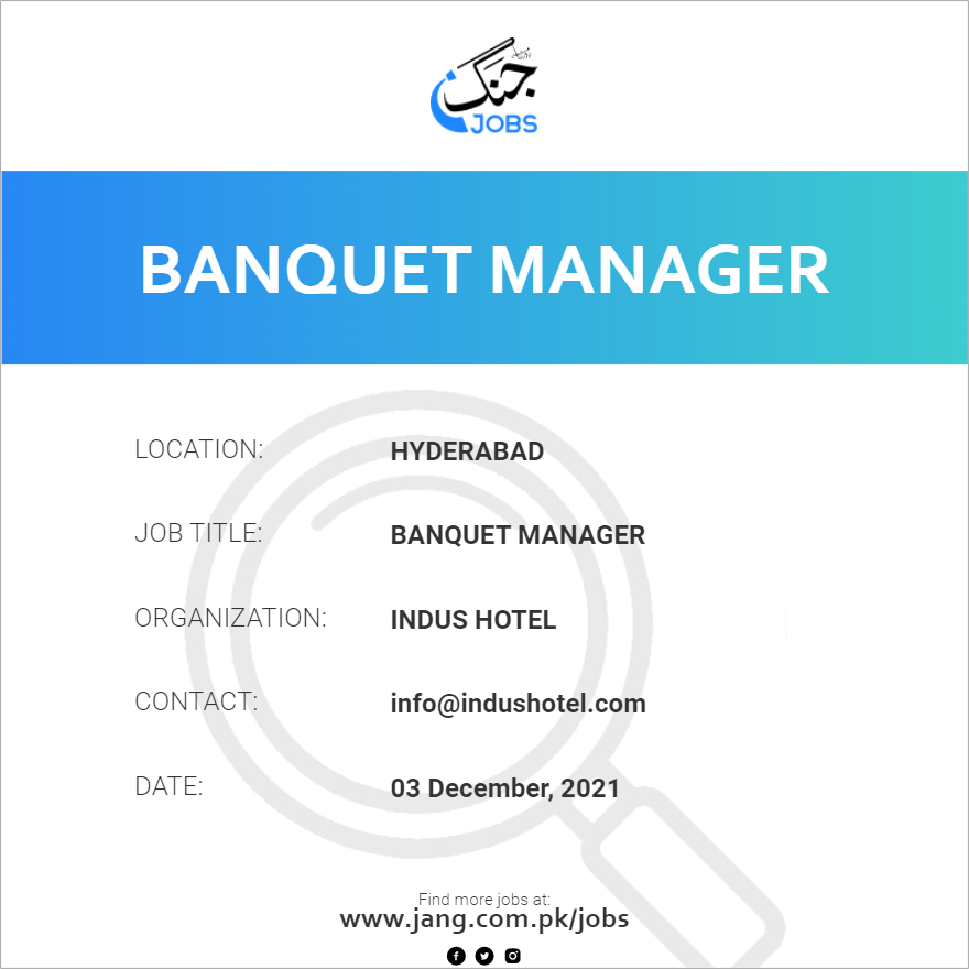 Banquet Manager