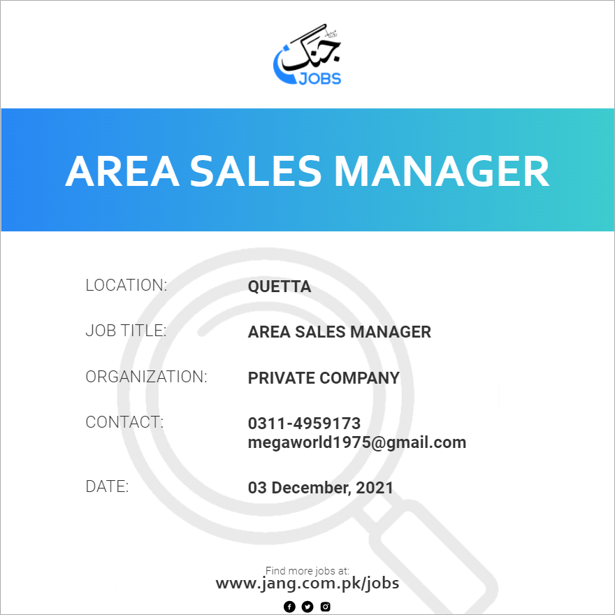 area-sales-manager-job-private-company-jobs-in-quetta-29644