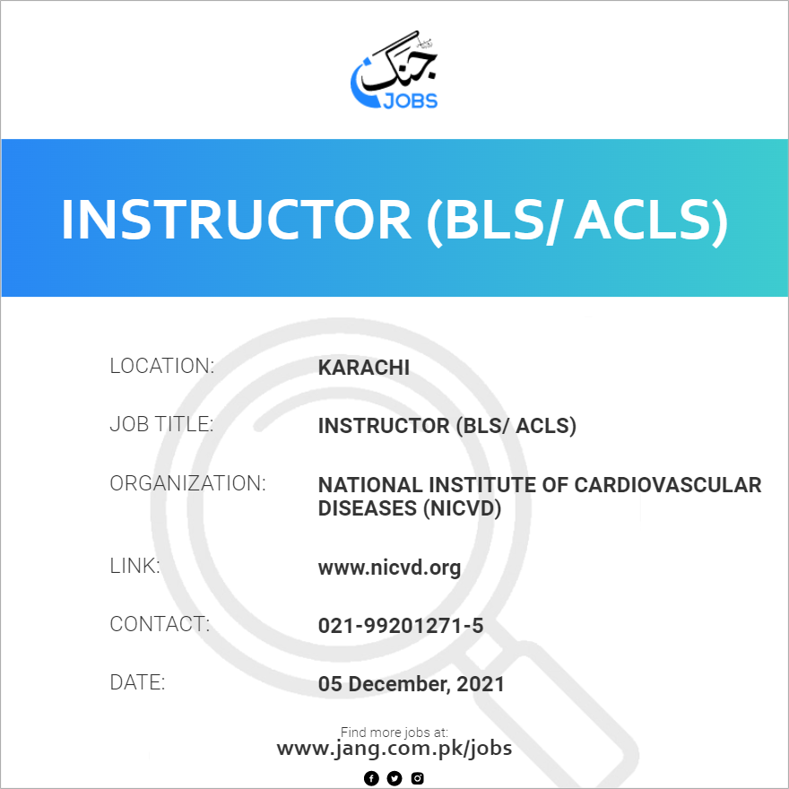 Instructor (BLS/ ACLS)