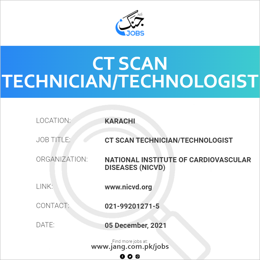 CT Scan Technician/Technologist