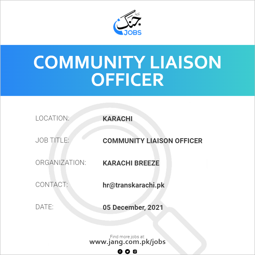 Community Liaison Officer