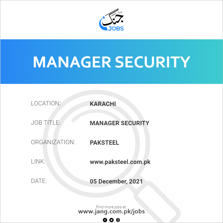 Manager Security