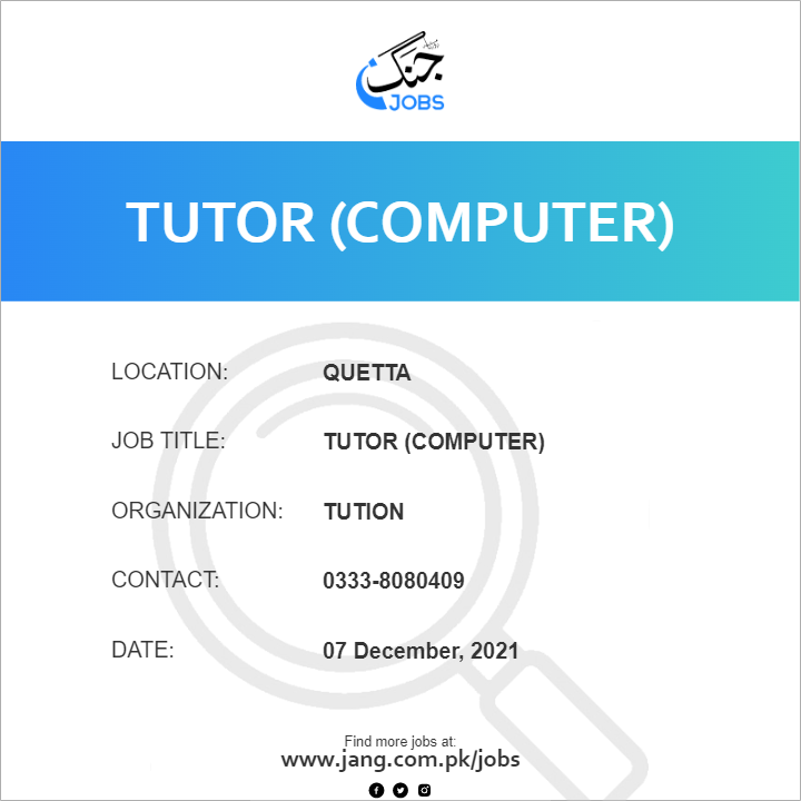 Tutor (Computer) 