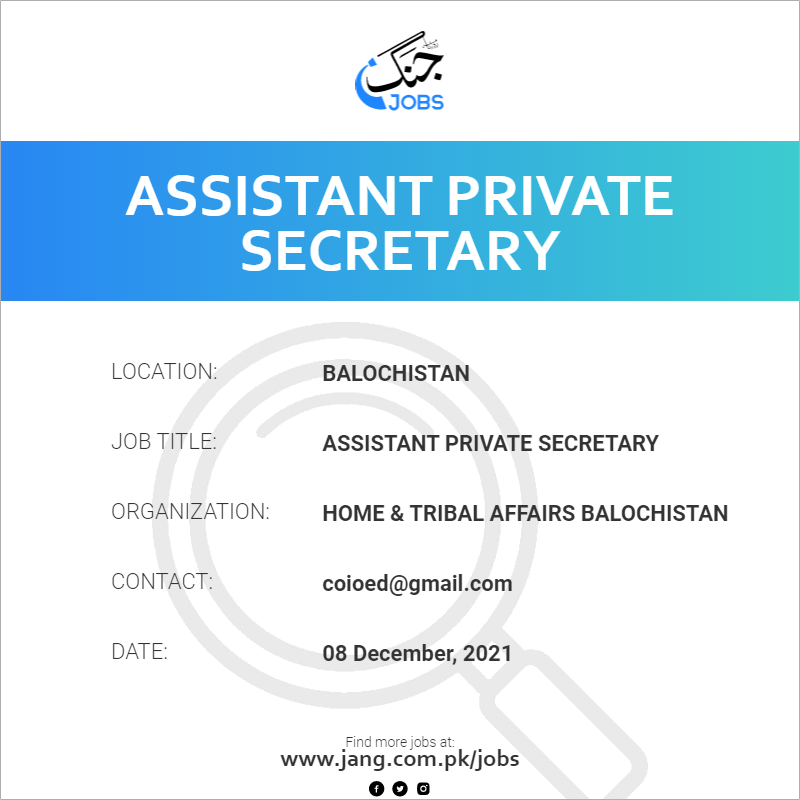Assistant Private Secretary 