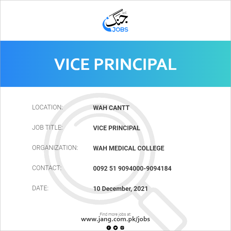Vice Principal 