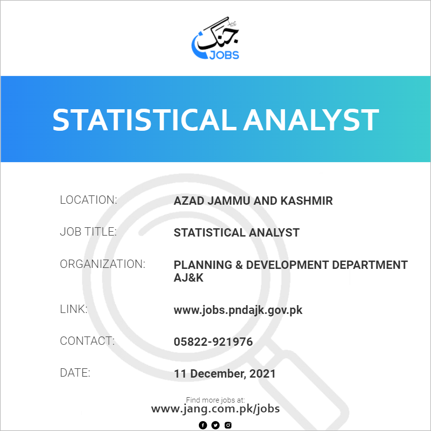 Statistical Analyst