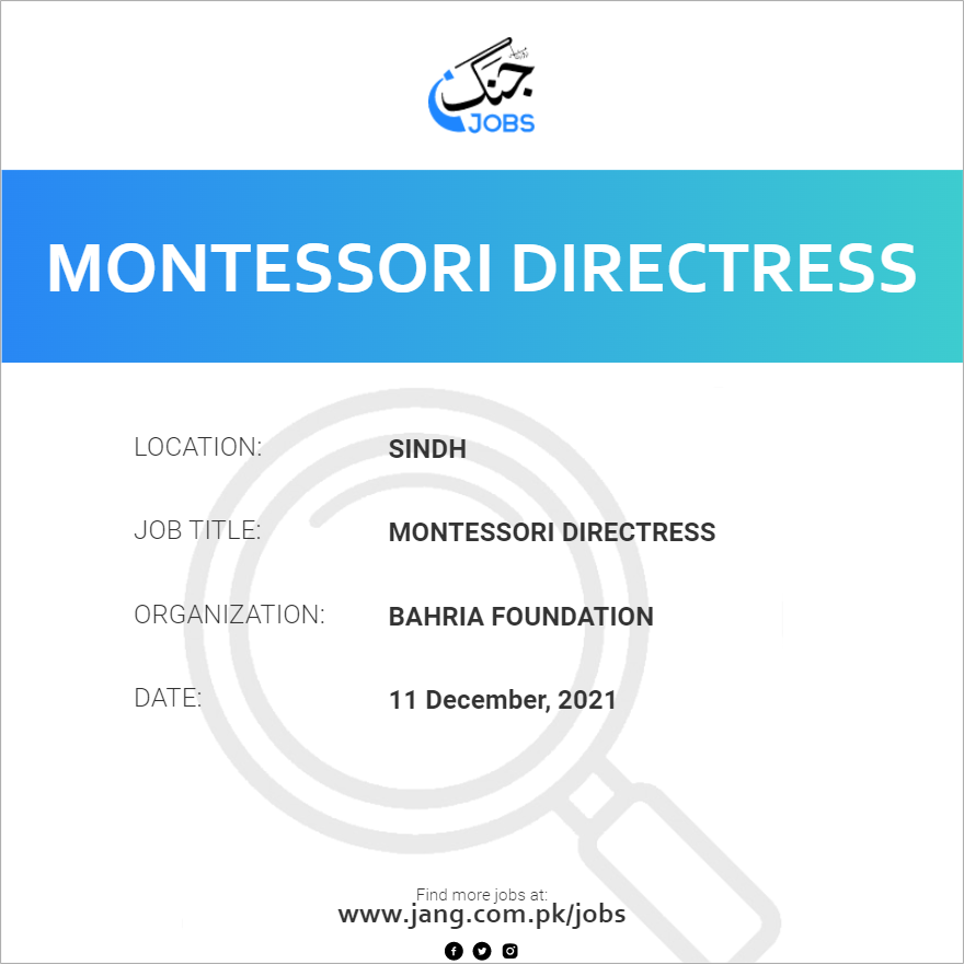Montessori Directress