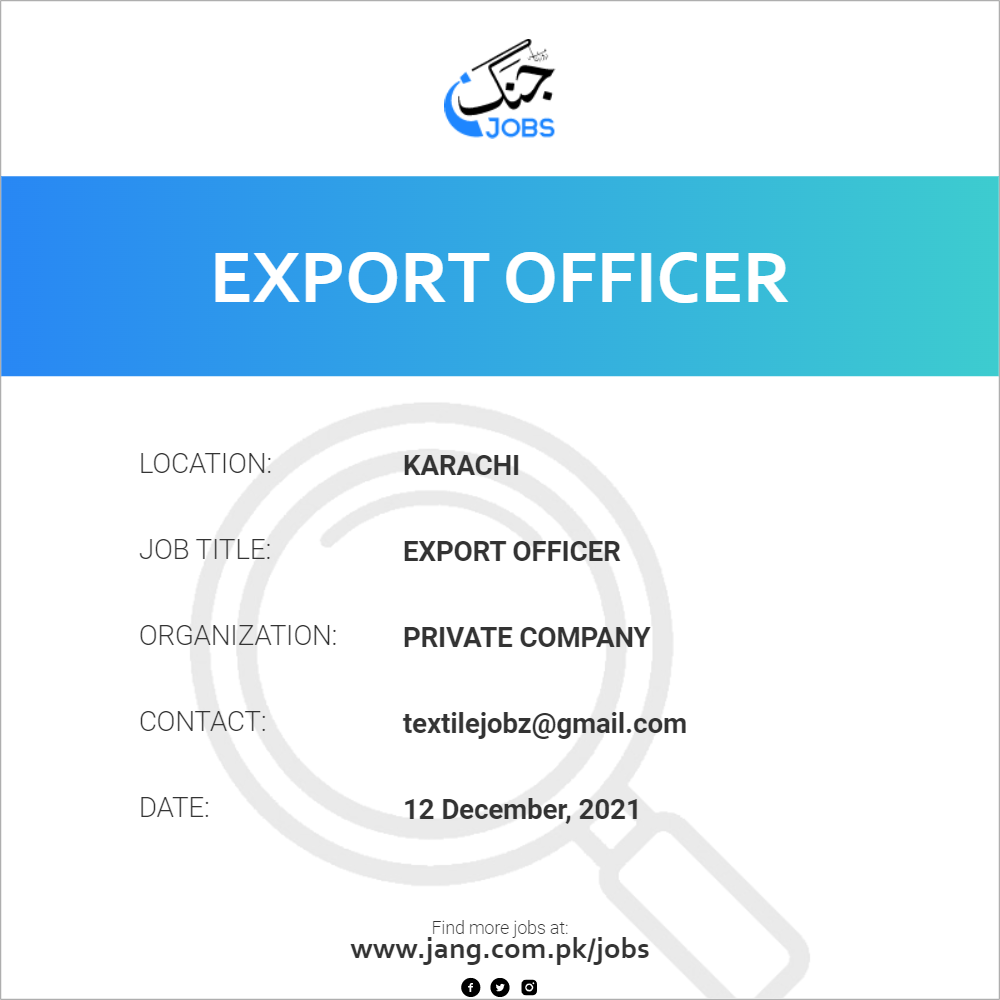 Export Officer