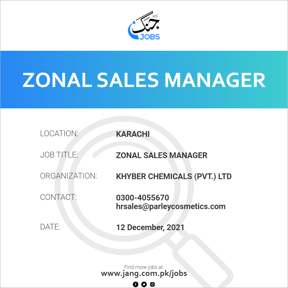 Zonal Sales Manager