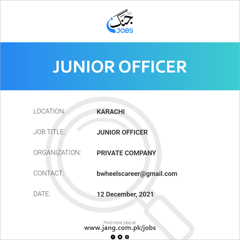 Junior Officer