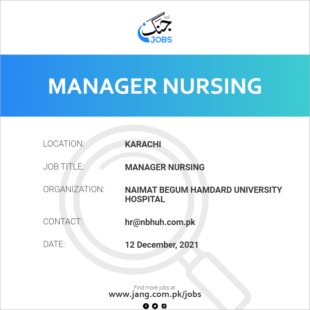 Manager Nursing