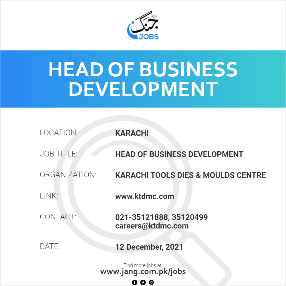 Head Of Business Development