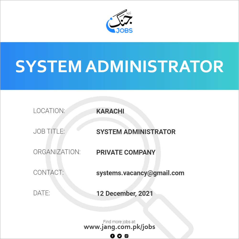 System Administrator