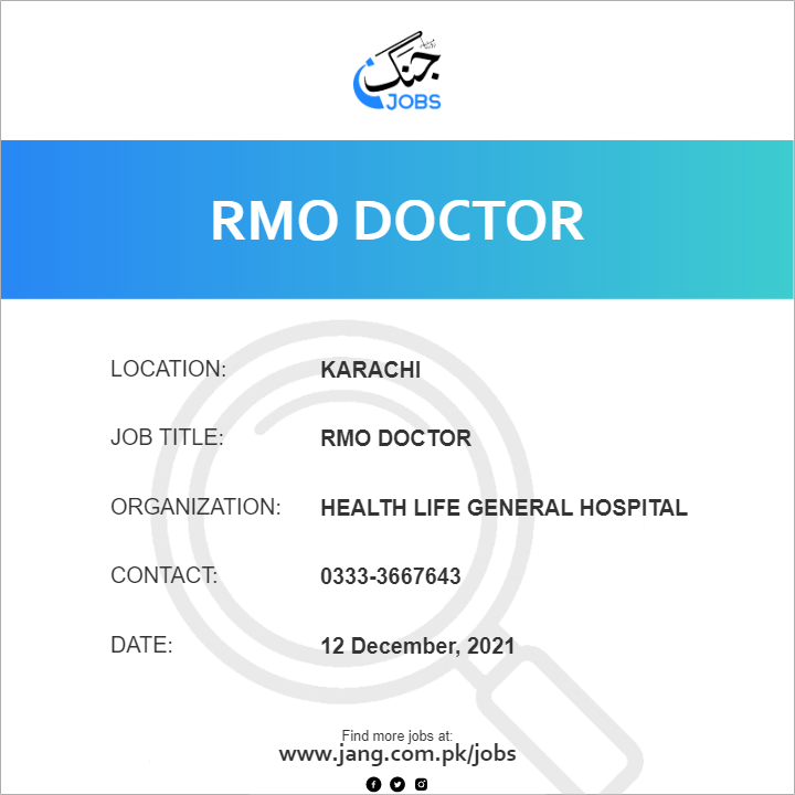 RMO Doctor