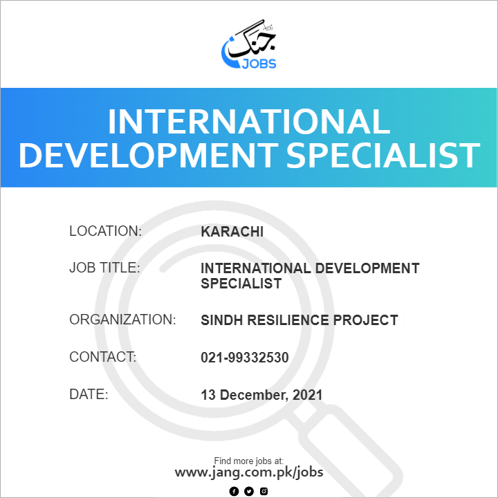International Development Specialist 