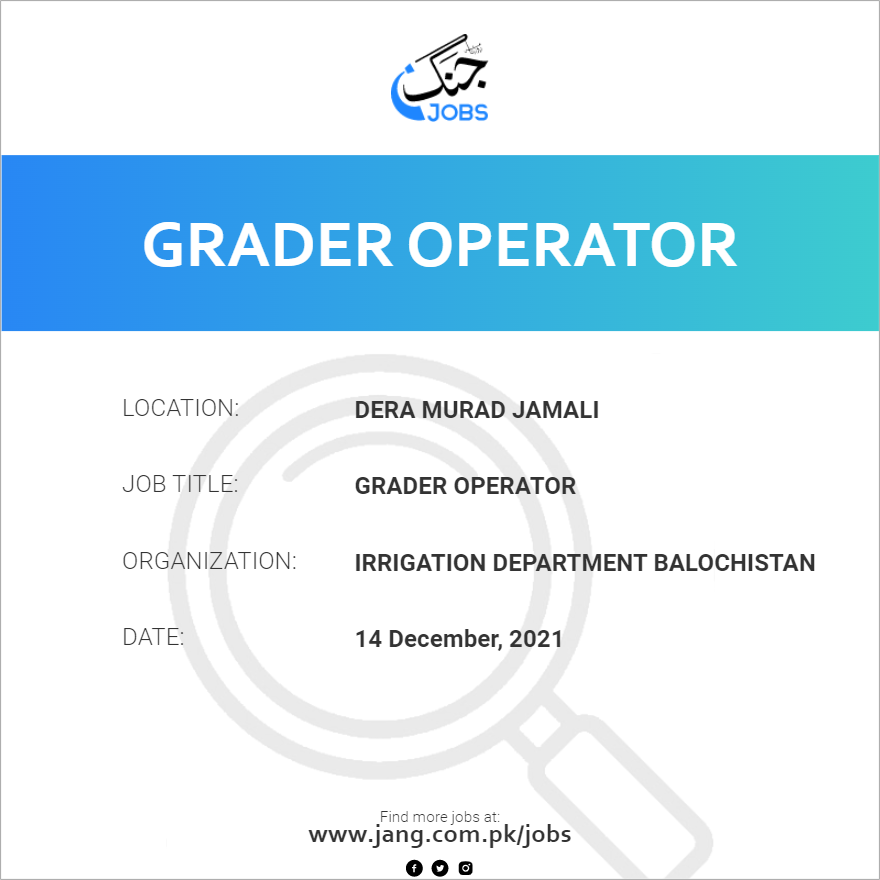 Grader Operator