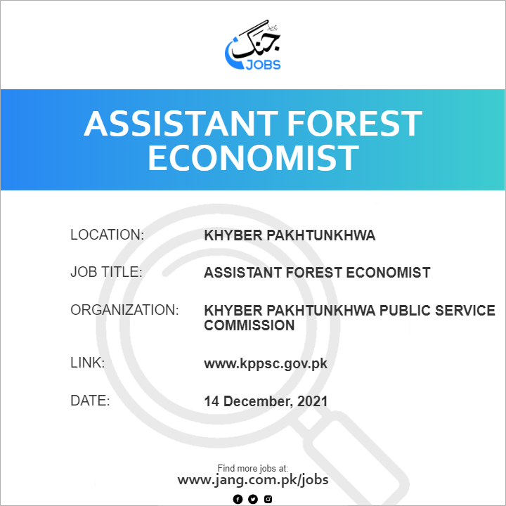 Assistant Forest Economist