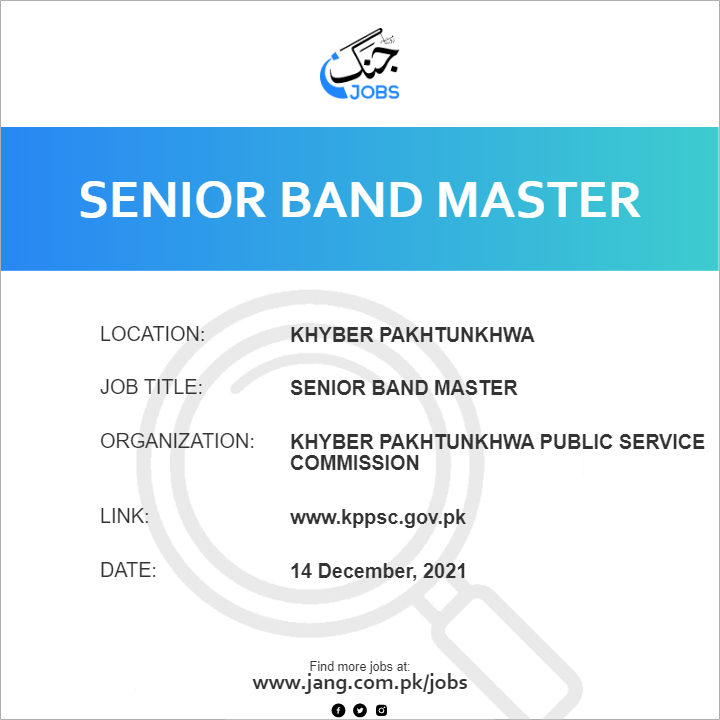 Senior Band Master